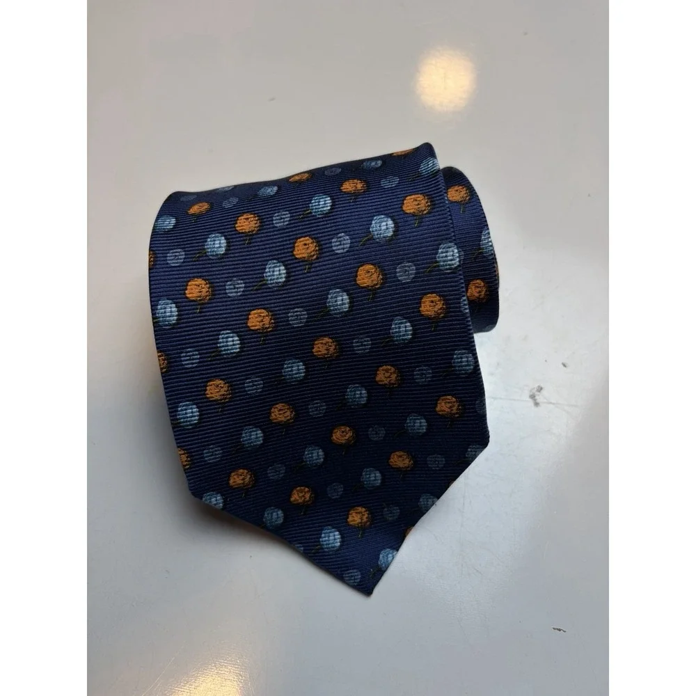 Ermenegildo Zegna Blue Silk Tie EuC